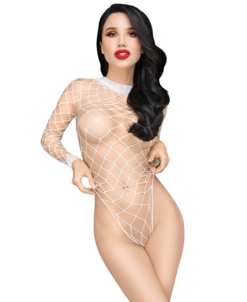 Body blanc large maille Scandalous 
